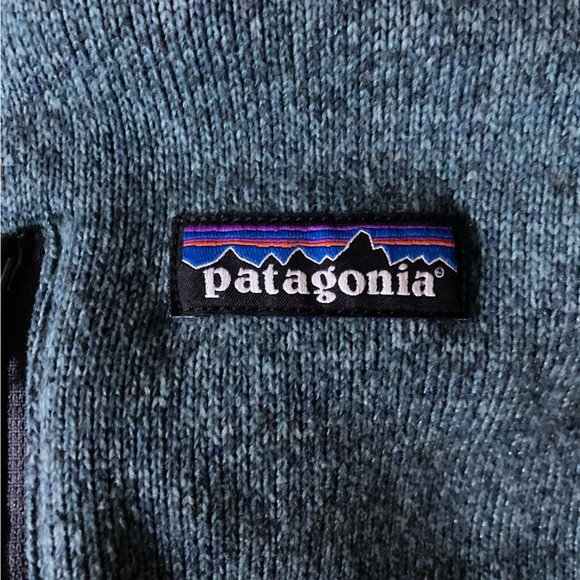 Patagonia 1/4 Zip Better Sweater Fleece Knit Pullover Blue - Picture 4 of 7
